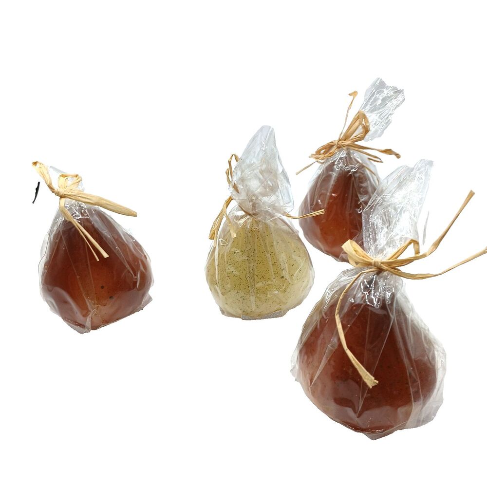 Dept 56 Set of Four (4) Pear Fruit Candles New in Packages